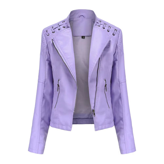 Women's Fashion Leather Jacket